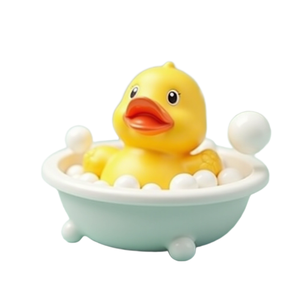 Rubber Duck in Bubble Bath